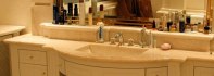 Bathroom Design. Elegant Bathroom made from fine Estremosz Marble - Vanity top in Estremosz marble, wash-basin manufactured from a single marble block.jpg
